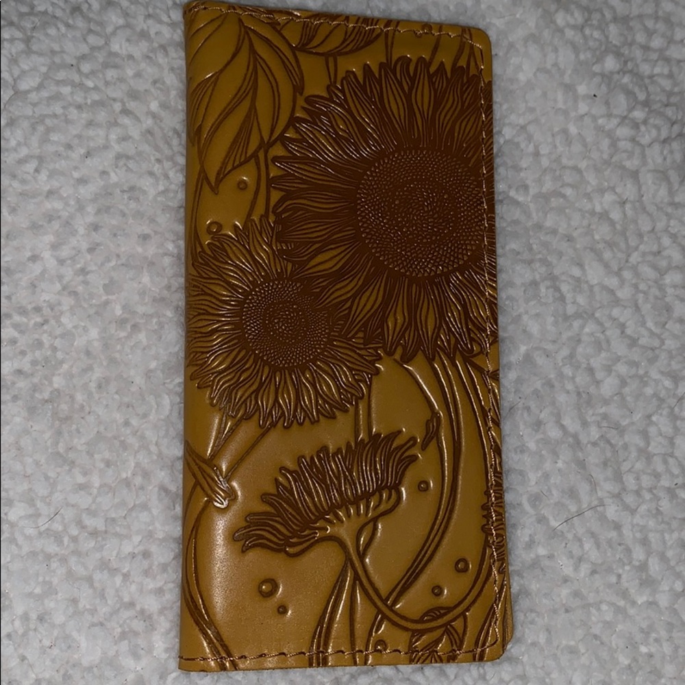 Camel Colored Sunflower Wallet